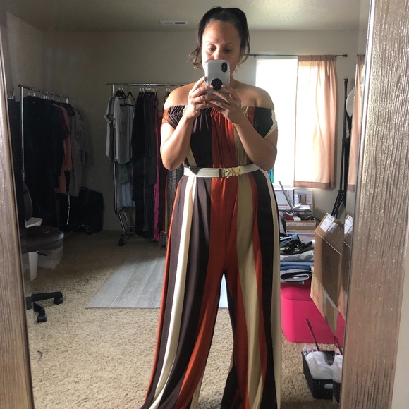 New Love In Level Up Stripe Jumpsuit Small - Picture 6 of 7